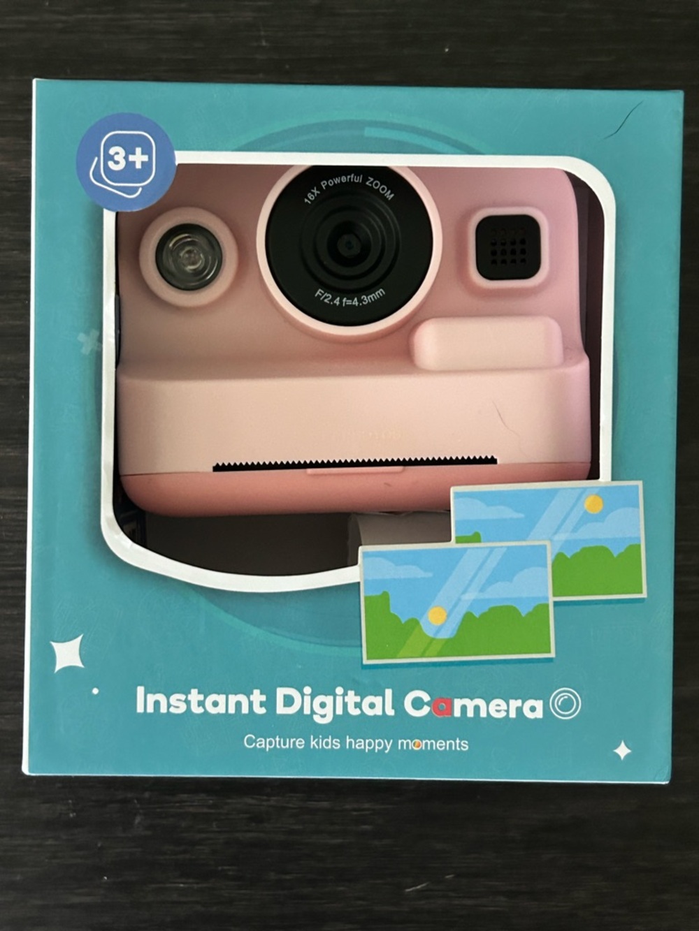 Dylanto Instant Digital Camera for Kids Pink Self Printing